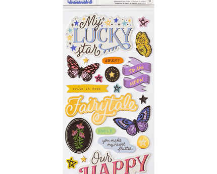 STICKERS STAR STRUCK GOLD FOIL 50PC