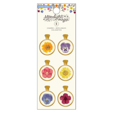 EMBELLISHMENT MOONLIGHT MAGIC GOLD CHARMS 6PC