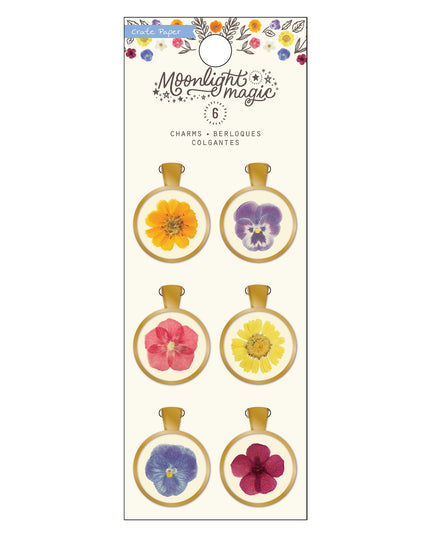 EMBELLISHMENT MOONLIGHT MAGIC GOLD CHARMS 6PC