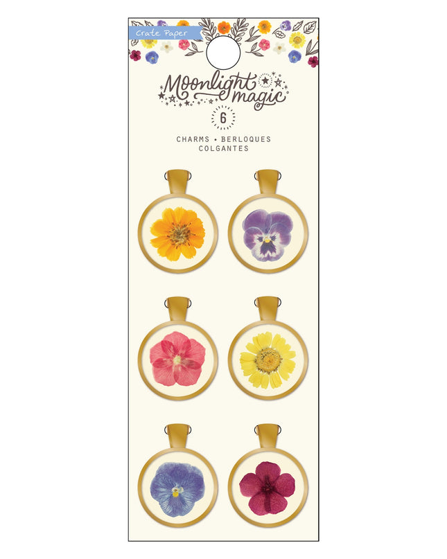 EMBELLISHMENT MOONLIGHT MAGIC GOLD CHARMS 6PC