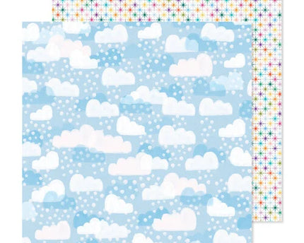 PAPEL P/SCRAPBOOK SKY BLUE DOBLE SIDE 12X12