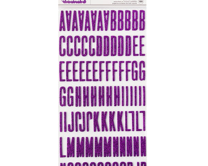 STICKERS ABC DE COLOR MORADO