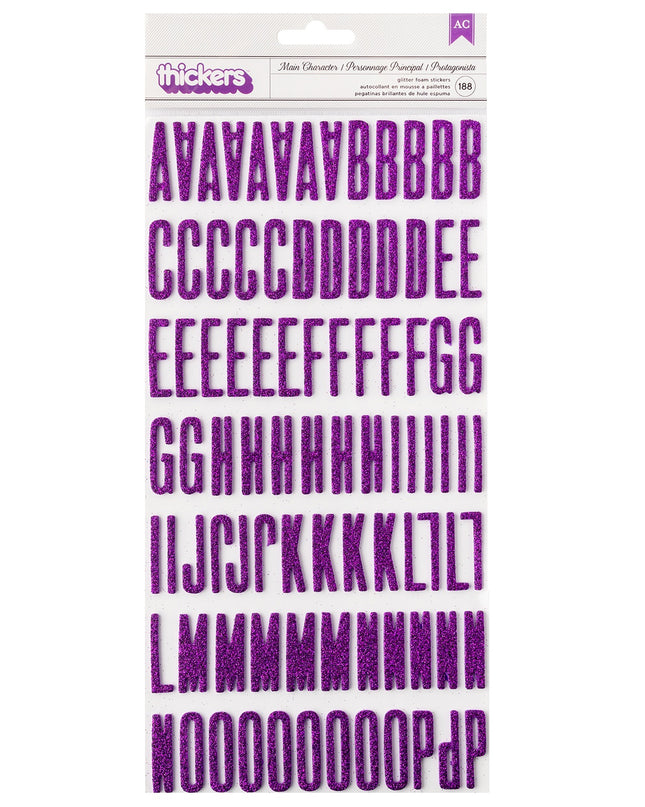 STICKERS ABC DE COLOR MORADO