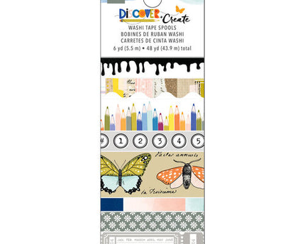 CINTAS P/MANUALIDADES DESCUBRE Y CREA 8 PC