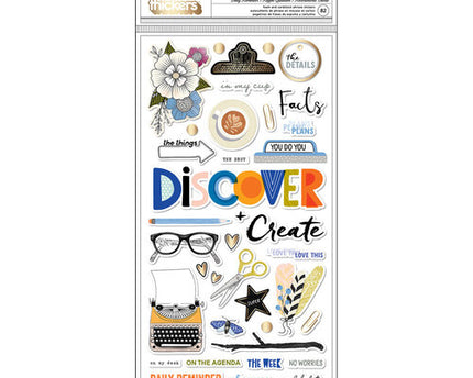 STICKERS DESCUBRE Y CREA 108PC