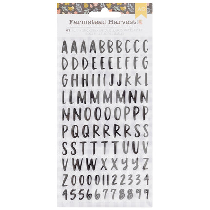 STICKERS ABC NEGRAS 97