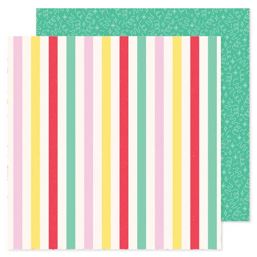 PAPEL PARA SCRAPBOOK TODO EL PASTEL RAYAS
