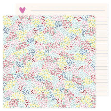 PAPEL PARA SCRAPBOOK TODO EL PASTEL  FLORES