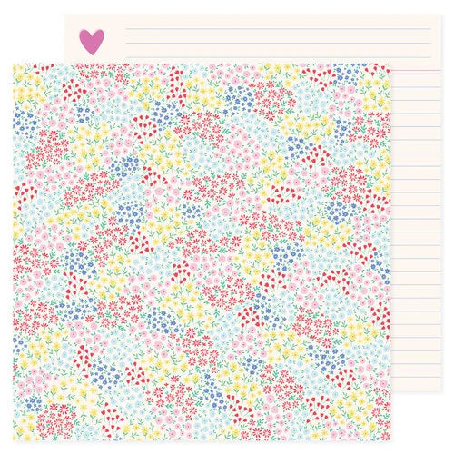 PAPEL PARA SCRAPBOOK TODO EL PASTEL  FLORES
