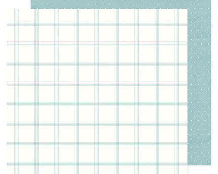 PAPEL P/SCRAPBOOK BOY BLUE PLAID