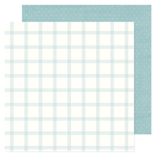 PAPEL P/SCRAPBOOK BOY BLUE PLAID