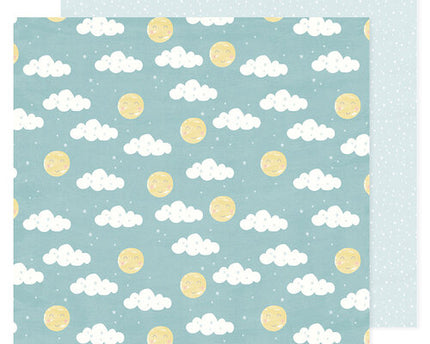 PAPEL P/SCRAPBOOK  BOY NUBES Y SOL