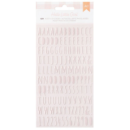 STICKERS GIRL ABC PUFFY ROSADAS 129
