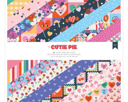 BLOK PAPEL PARA SCRAPBOOK DOBLE CARA TEMA  AMOR