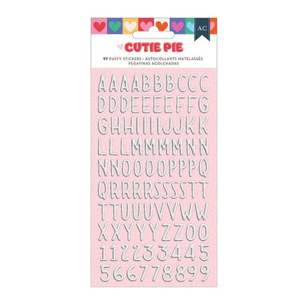 STICKERS ABC CUTIE PIE BLANCAS 97 PC