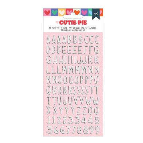 STICKERS ABC CUTIE PIE BLANCAS 97 PC