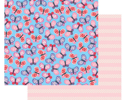 PAPEL PARA SCRAPBOOK MARIPOSAS DE AMOR