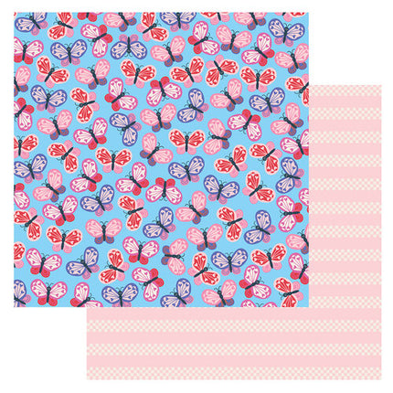 PAPEL PARA SCRAPBOOK MARIPOSAS DE AMOR