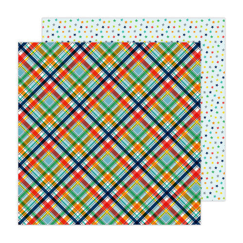 PAPEL P/SCRAPBOOK BOY ESTRELLAS/CUADROS