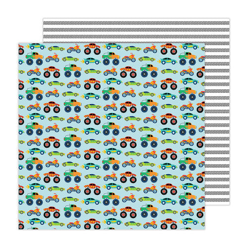 PAPEL P/SCRAPBOOK MOSTER TRUCK
