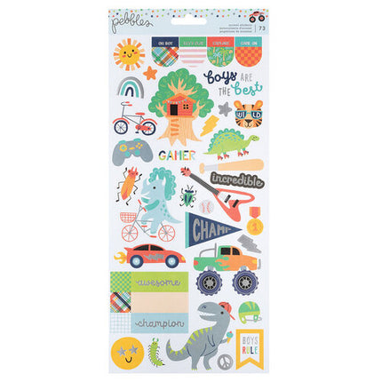 STICKERS BOY VARIOS 73 PC