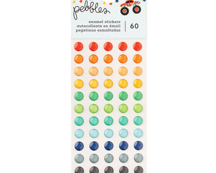 STICKERS DIMENCIONALES PUNTOS VARIOS COLORES60 PC