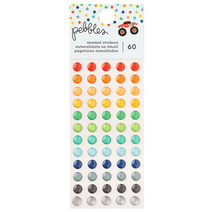 STICKERS DIMENCIONALES PUNTOS VARIOS COLORES60 PC