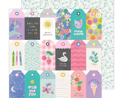 PAPEL P/SCRAPBOOK COOL GIRL TAGS