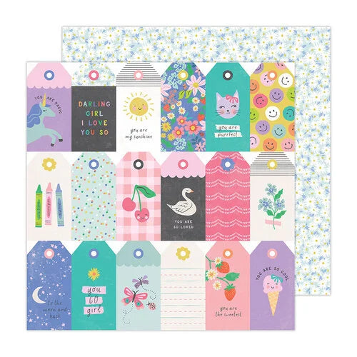 PAPEL P/SCRAPBOOK COOL GIRL TAGS