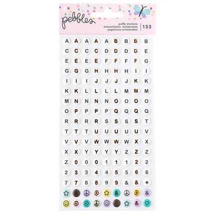 STCIKER PUFFY ALPHA GOLD FOIL