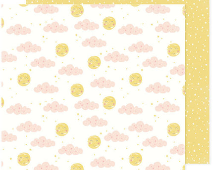PAPEL P/SCRAPBOOK GIRL NUBES/PUNTOS