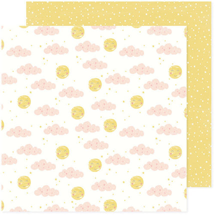 PAPEL P/SCRAPBOOK GIRL NUBES/PUNTOS