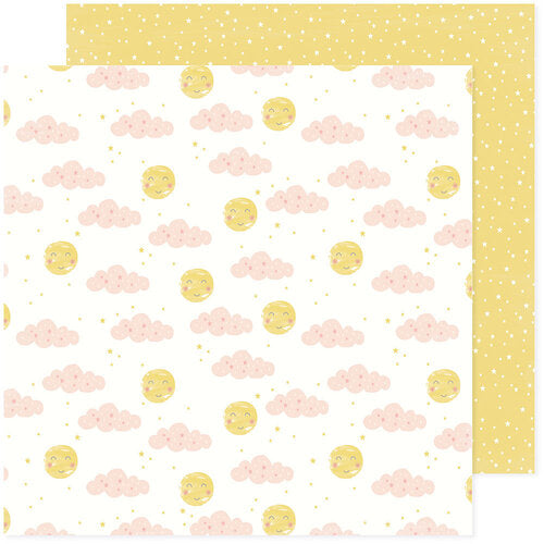 PAPEL P/SCRAPBOOK GIRL NUBES/PUNTOS