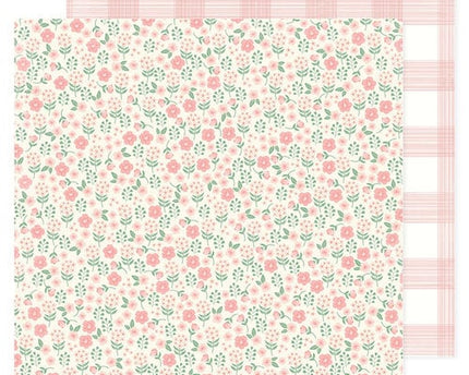 PAPEL P/SCRAPBOOK GIRL FLORES