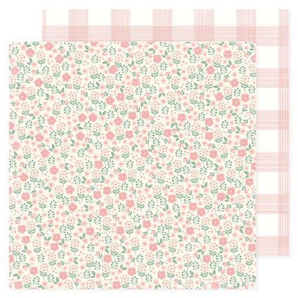 PAPEL P/SCRAPBOOK GIRL FLORES