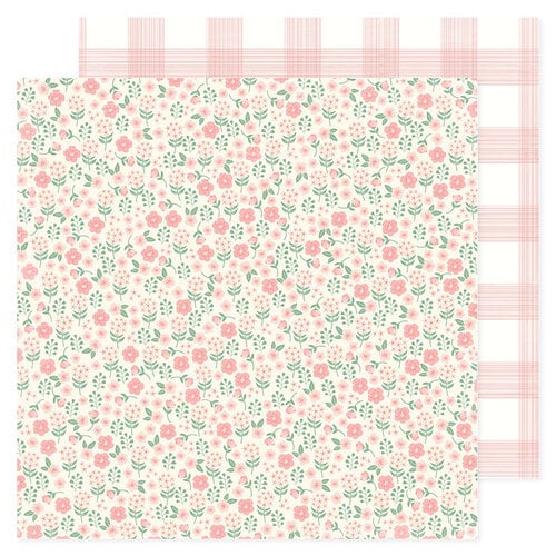 PAPEL P/SCRAPBOOK GIRL FLORES