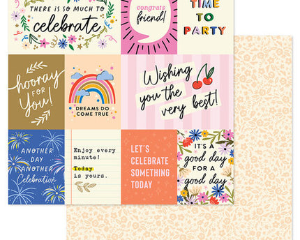 PAPEL P/SCRAPBOOK  PARTY TIME 12X12