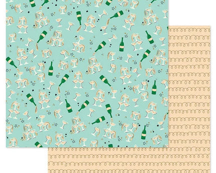 PAPEL P/SCRAPBOOK BUBBLY 12X12