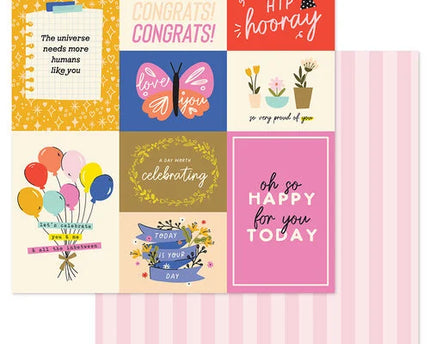PAPEL P/SCRAPBOOK PROUD OF YOU 12X12