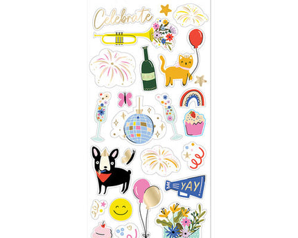 STICKERS GOLD FOIL 48PC