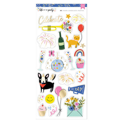 STICKERS GOLD FOIL 48PC