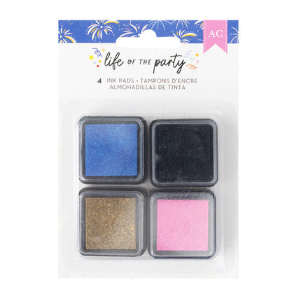 ALMOHADILLA C/TINTA LIFE OF THE PARTY 4PC