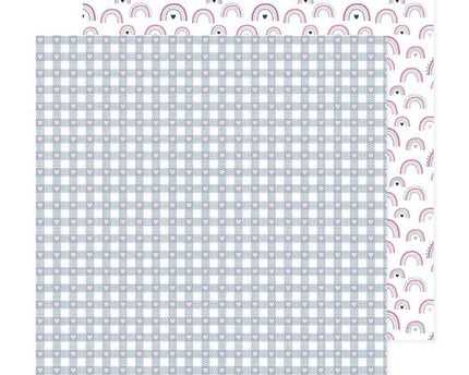PAPEL P/SCRAPBOOK SENDING LOVE 12"X12"