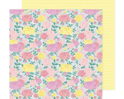 PAPEL P/SCRAPBOOK PEONY DREAMS 12"X12"
