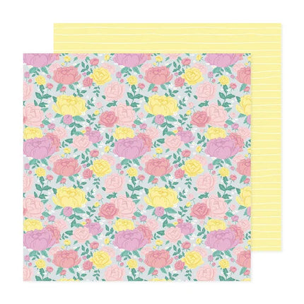 PAPEL P/SCRAPBOOK PEONY DREAMS 12"X12"