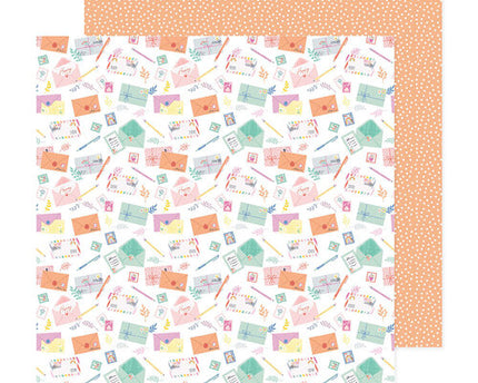 PAPEL P/SCRAPBOOK HAPPY MAIL 12"X12"