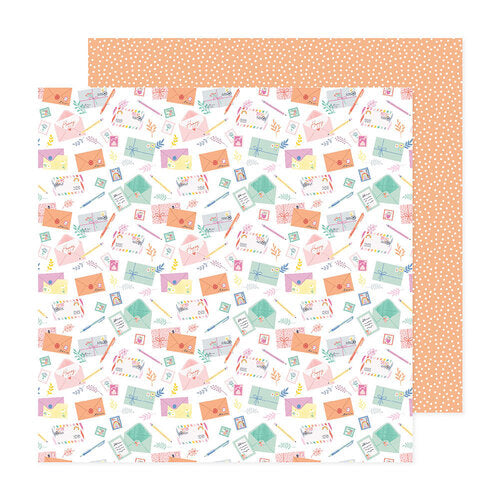 PAPEL P/SCRAPBOOK HAPPY MAIL 12"X12"