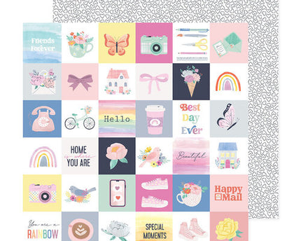 PAPEL P/SCRAPBOOK SWEET LOVE 12"X12"