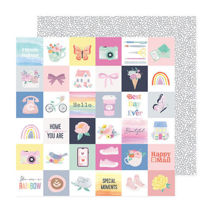 PAPEL P/SCRAPBOOK SWEET LOVE 12"X12"