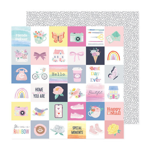 PAPEL P/SCRAPBOOK SWEET LOVE 12"X12"